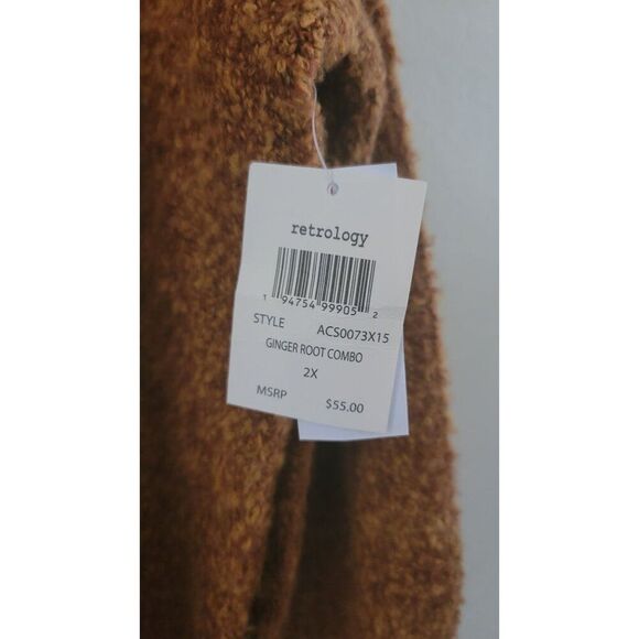 Retrology Plush Soft Ginger Root Pullover Sweater Size 2X NWT - Picture 3 of 5